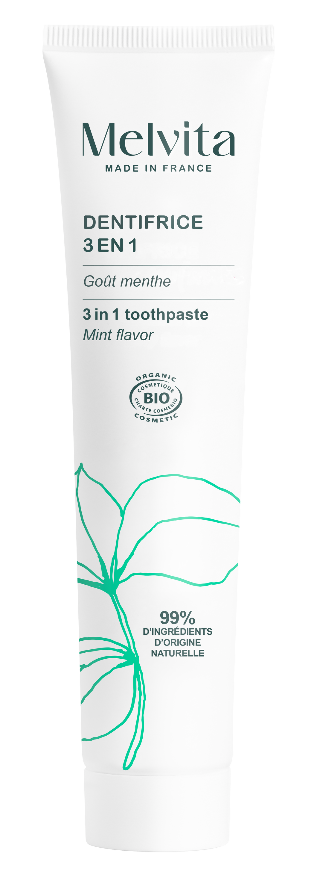 Dentifrice 3 en un goût menthe